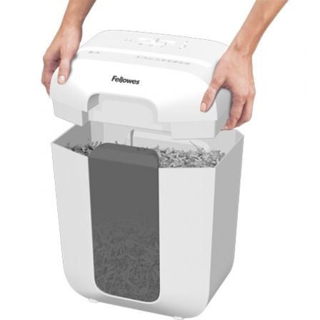Fellowes LX50 Destructora de Papel Corte en Partículas Blanca